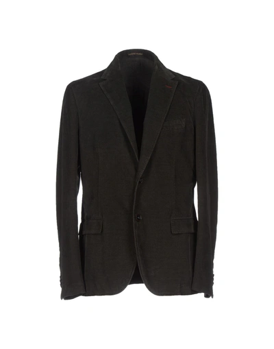 Shop Royal Hem Blazer In Dark Green