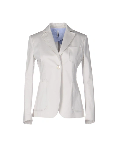 Shop Aglini Blazer In Light Grey