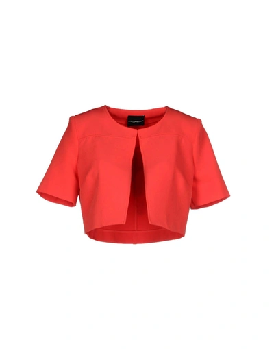 Shop Atos Lombardini Woman Blazer Red Size 6 Polyester, Elastane