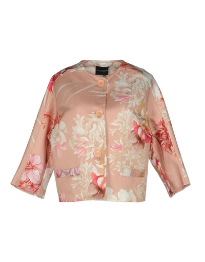 Shop Atos Lombardini Sartorial Jacket In Pale Pink
