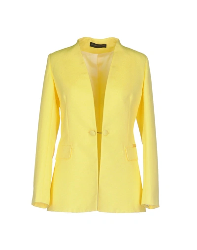 Shop Alessandro Dell'acqua Blazer In Yellow