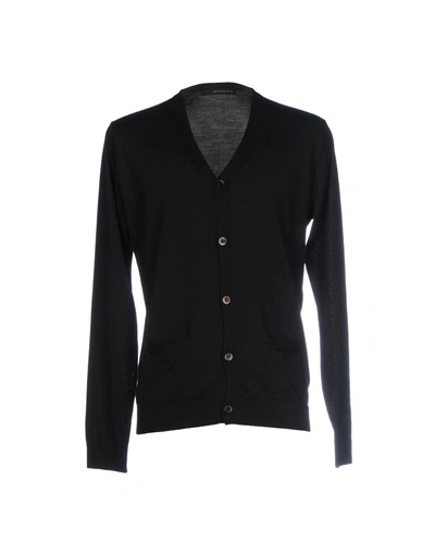 Shop Jeordie's Man Cardigan Black Size Xl Virgin Wool