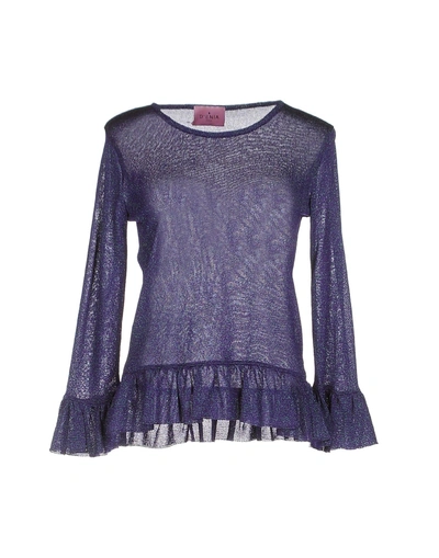 Shop D'enia Sweater In Purple