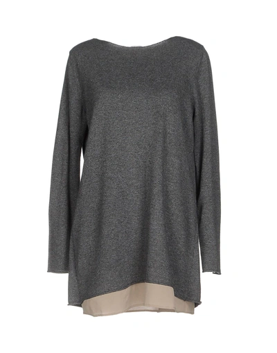 Shop Kangra Cashmere Kangra Woman Sweater Grey Size 10 Cashmere, Silk, Wool, Elastane