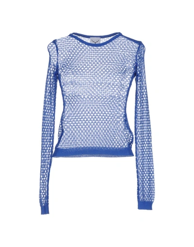 Shop Leitmotiv Sweaters In Bright Blue