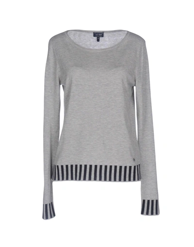 Shop Armani Jeans Sweaters In Light Grey