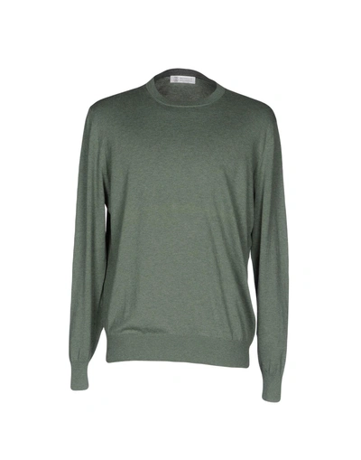 Shop Brunello Cucinelli Sweater In Green