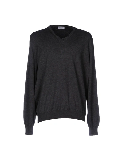 Shop Gran Sasso Man Sweater Steel Grey Size 42 Virgin Wool