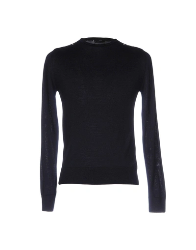 Shop Aquascutum Sweaters In Dark Blue