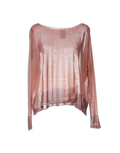 Shop F Cashmere Sweaters In Pastel Pink