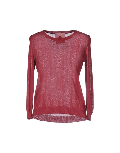 Shop Alyki Sweater In Brick Red