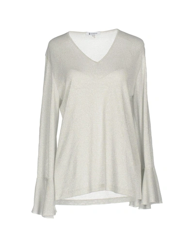Shop Dondup Woman Sweater Grey Size L Viscose, Nylon, Polyester