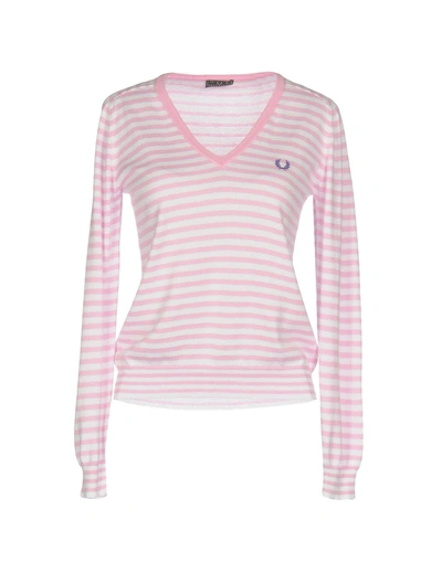 Shop Fred Perry Jumper In Pink