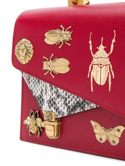 Shop Gucci Small Ottilia Top Handle Bag - Red