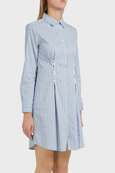 Shop Paul & Joe Marianne Striped Cotton-blend Shirt Dress