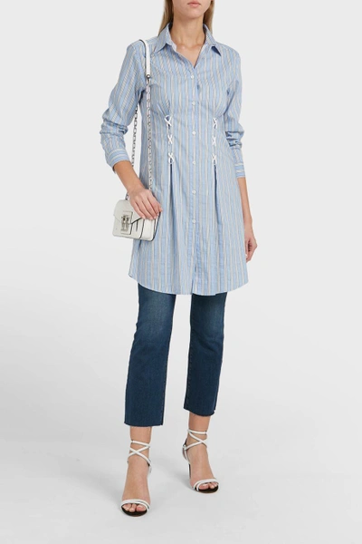 Shop Paul & Joe Marianne Striped Cotton-blend Shirt Dress