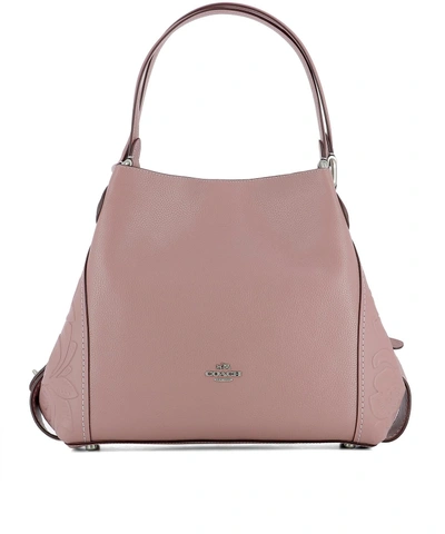 Shop Coach Pink Leather Shoulder Bag