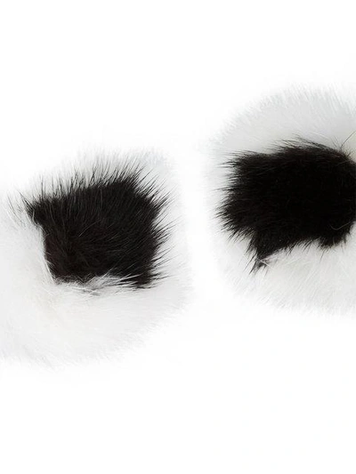 Shop Anya Hindmarch Fur Eyes Stickers - White