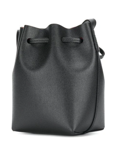 Shop Mansur Gavriel Mini Mini Bucket Bag - Black