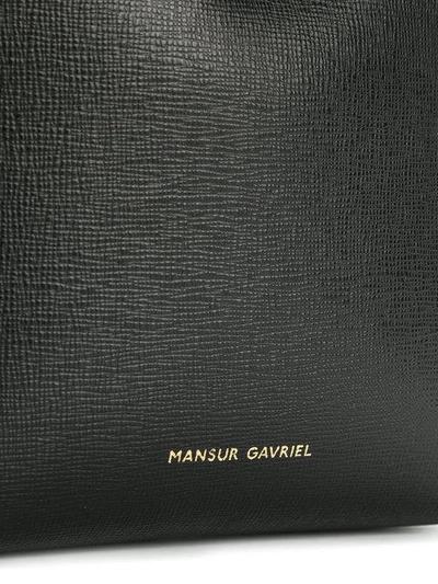 Shop Mansur Gavriel Mini Mini Bucket Bag - Black