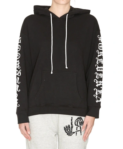 Shop Adaptation Hollywood Forever Hoodie In Black And White