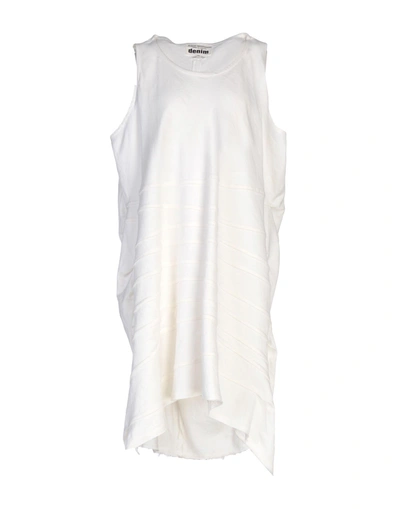 Shop Junya Watanabe Knee-length Dress In White
