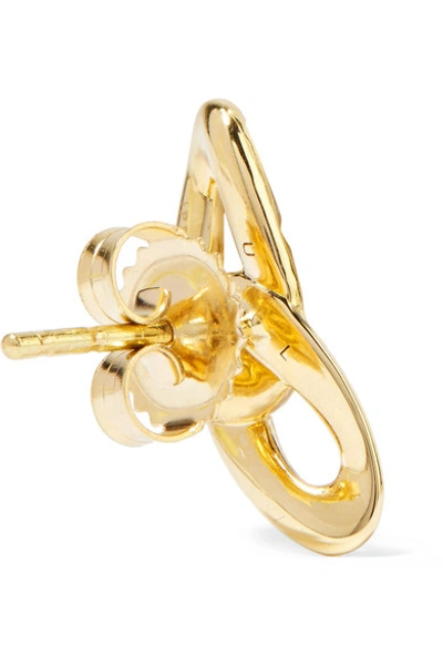 Shop Ippolita Cherish Bond 18-karat Gold Diamond Earrings