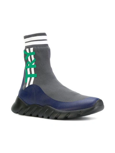 Shop Fendi Sock Runner Sneakers In F101u