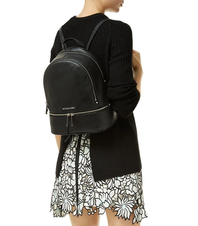 Shop Michael Kors Rhea Zip Backpack In Grey