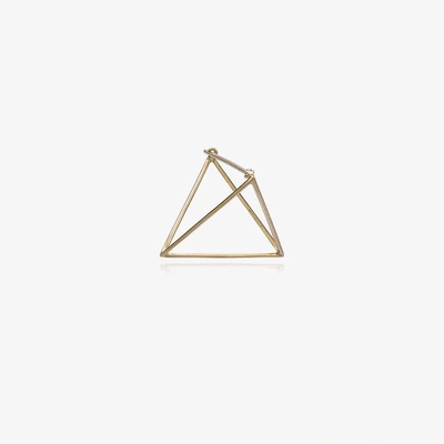 Shihara 25mm Triangle Earring In Metallic