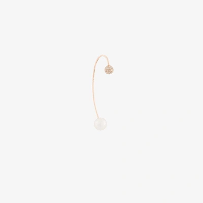 Shop Asherali Knopfer 18kt Rose Gold Kaiarg Diamond Earrings In Metallic