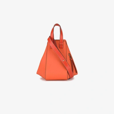 Shop Loewe Orange Small Hammock Shoulder Bag
