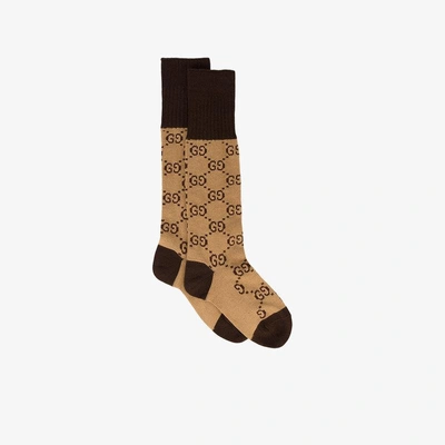 Shop Gucci Gg Supreme Print Socks
