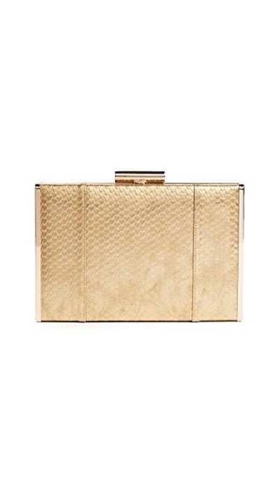 Shop Inge Christopher Finn Clutch In Gold