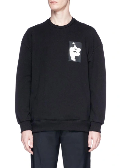 Shop Neil Barrett Abstract Face Sweatshirt