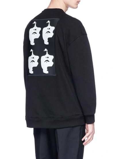 Shop Neil Barrett Abstract Face Sweatshirt