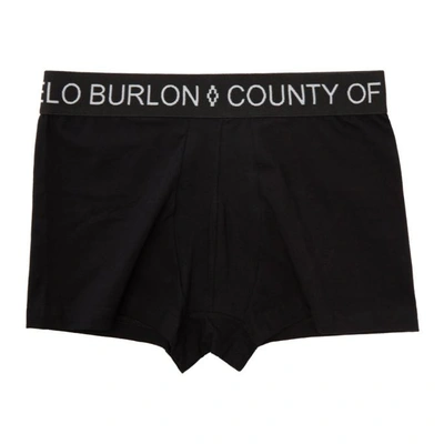 Shop Marcelo Burlon County Of Milan Black Eskel Boxer Briefs