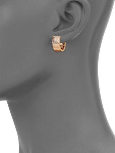 Shop Roberto Coin Sauvage Privé Diamond & 18k Rose Gold Earrings