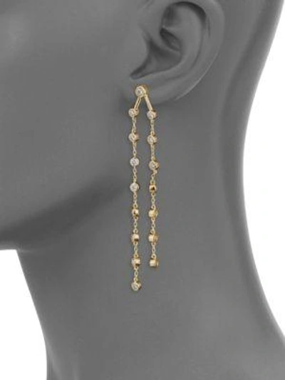 Shop Jules Smith Rosella Chain Drop Earrings In Yellow Gold