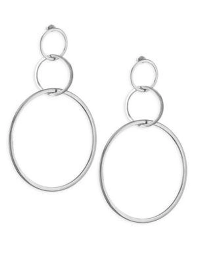 Shop Jennifer Zeuner Jewelry Moore Sterling Silver Hoop Earrings