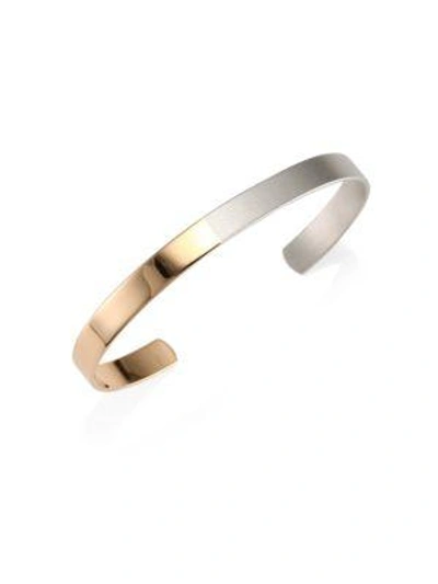 Shop Stephanie Kantis 18k Rose Gold And Silver Ombre Bangle
