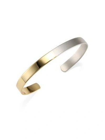 Shop Stephanie Kantis 18k Yellow Gold And Silver Ombre Bangle