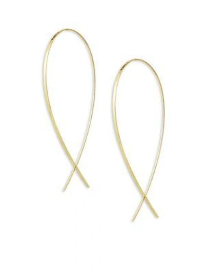 Shop Lana Jewelry 14k Yellow Gold Large Wide Upside Down Hoop Earrings