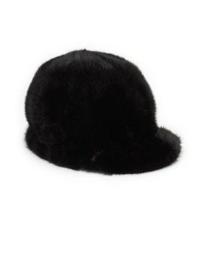 Shop Surell Mink Riding Hat In Black