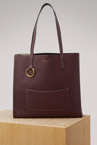 Shop Marc Jacobs Leather Shopper Bag