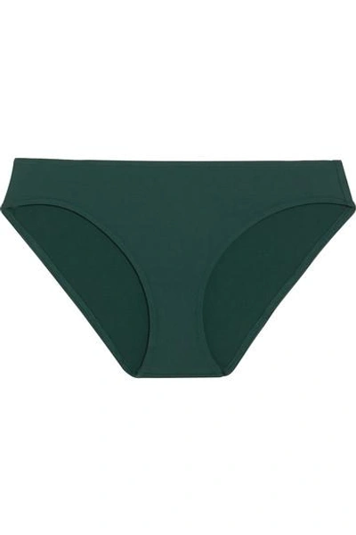 Shop Eres Les Essentiels Scarlett Bikini Briefs In Forest Green