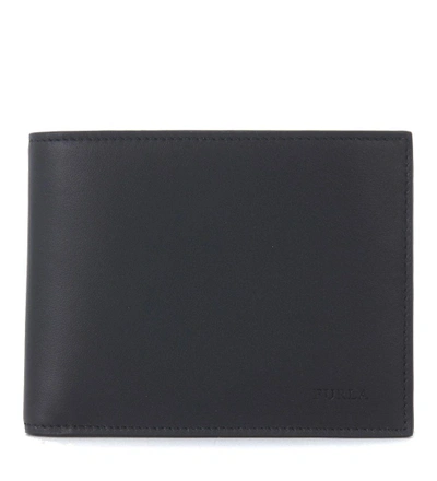 Shop Furla Apollo Black Smooth Leather Wallet In Nero