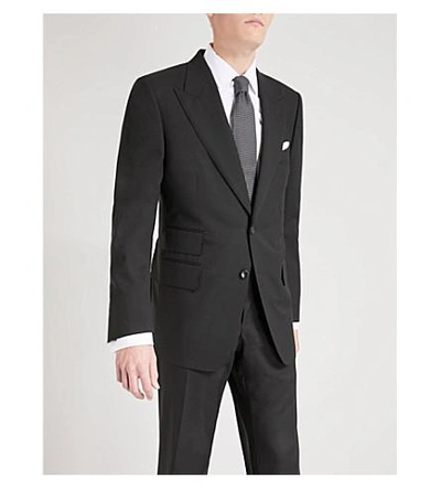 Shop Tom Ford Windsor-fit Wool Suit In Black