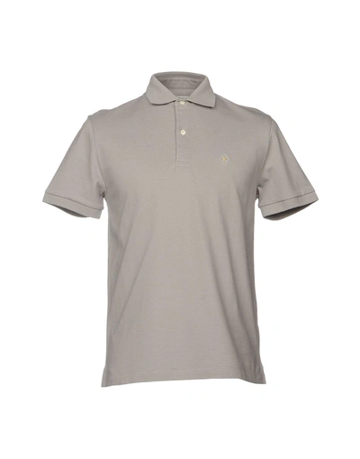 Shop Ballantyne Polo Shirt In Light Grey
