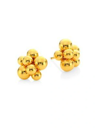 Shop Marina B Mini Atomo 18k Yellow Gold Earrings